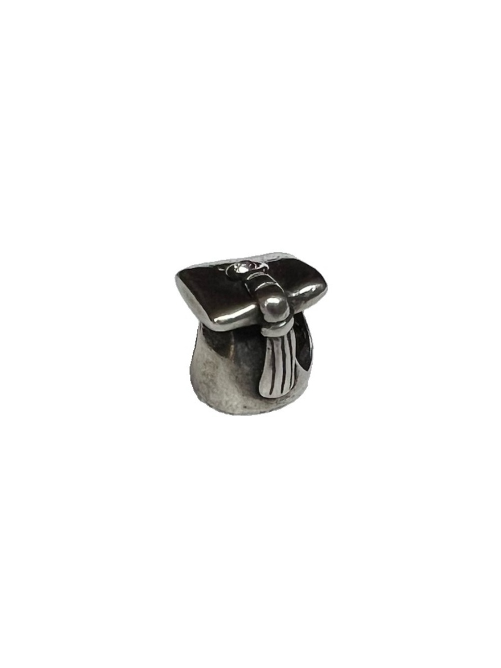 Sterling Silver 925 Italy Graduation Cap Charm